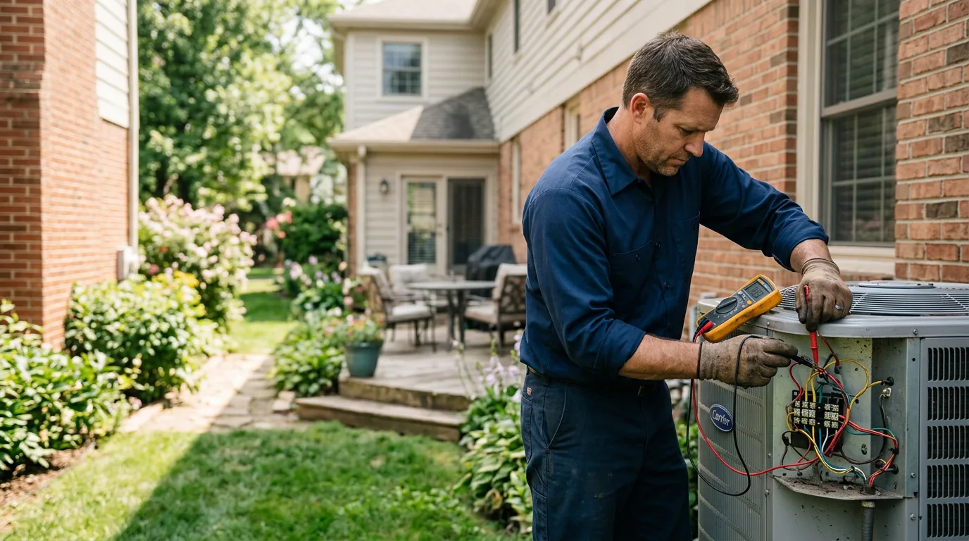 HVAC technician working near Netawaka, KS